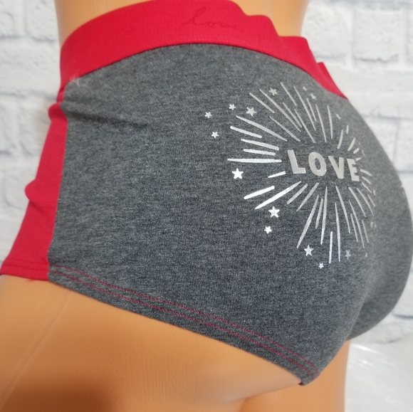 PINK Victoria's Secret Foil Bling Boyshort Panty Extra Large New - Picture 8 of 12